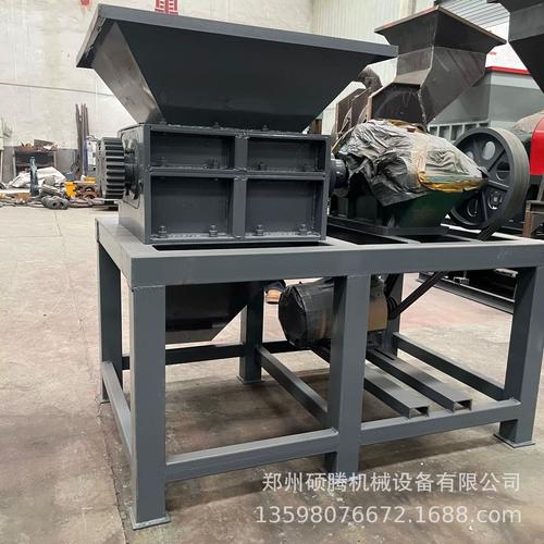 双轴多功能大蓝桶撕碎机蜂窝铝板金属制品轻薄料梅干菜撕碎机