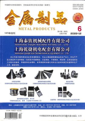 金属制品2022年11月期